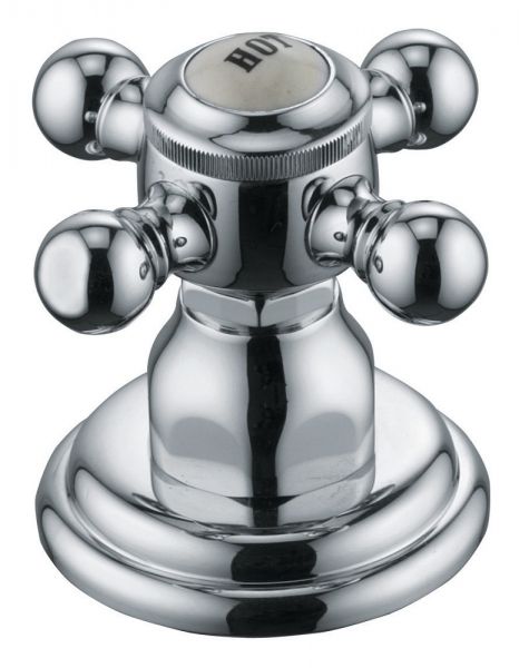 Kludi 1926 Seitenventil, Warmwasser, chrom 518180520