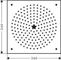 Vorschau: Hansgrohe Raindance 260 x 260mm Air 1jet Kopfbrause, chrom