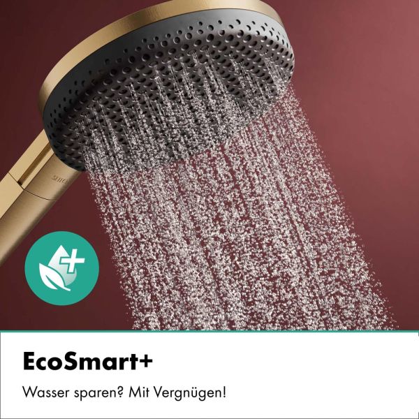 hansgrohe Raindance Alive Select S Duschkopf 125 3 Strahlarten 5,9 l/min, brushed bronze