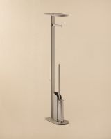Vorschau: Cosmic Flat Stand-Toilettenbürstenhalter mit Rollenhalter, chrom