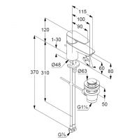 Vorschau: Kludi Pure&Solid Waschtisch-Einhandmischer 60 mit Ablaufgarnitur, chrom