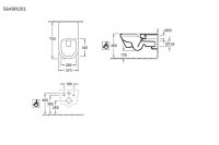 Vorschau: Villeroy&Boch ViCare Tiefspül-WC ohne Befestigungslöcher, spülrandlos, weiß, 37x70cm 5649R2011