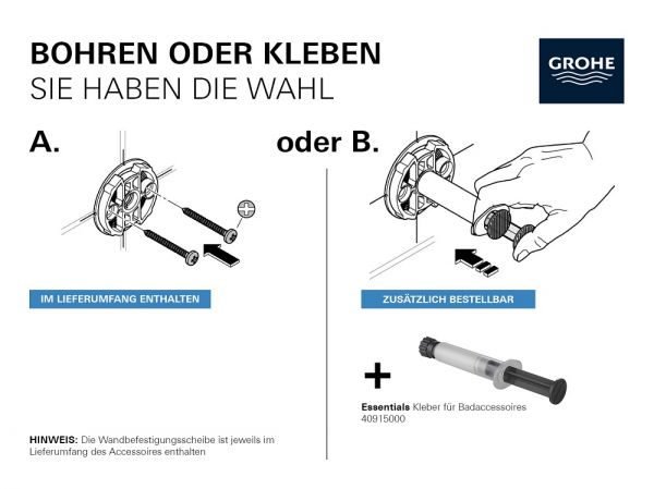 Grohe Essentials Bad-Set 4 in 1, chrom