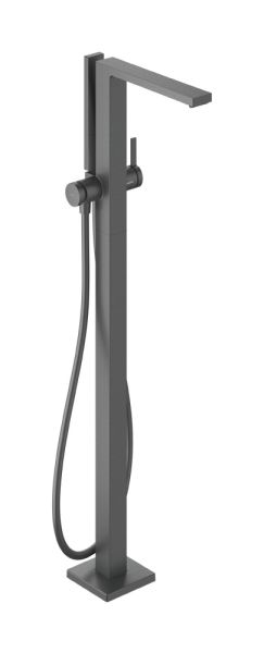 hansgrohe Tecturis E Wannenarmatur bodenstehend, brushed black chrome