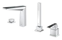 Vorschau: Grohe Allure Brilliant 4-Loch-Einhand-Wannenkombination mit Vanilla Noir Ceasarstone Einlagen