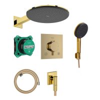 hansgrohe Raindance Alive S / Ecostat Comfort E Duschsystem Unterputz, polished gold optic