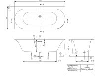 Vorschau: Villeroy&Boch Loop&Friends Oval Eck-Badewanne 170x75cm, links