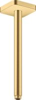 Vorschau: Axor ShowerSolutions Deckenanschluss 30cm softsquare, brushed gold optic 26966250