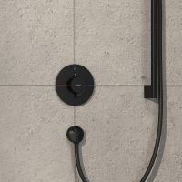 Vorschau: Hansgrohe ShowerSelect Comfort S Thermostat schwarz matt 15553670