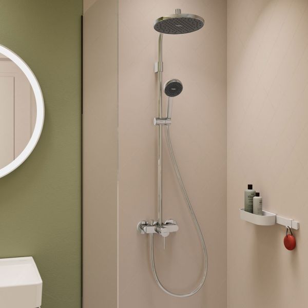 hansgrohe Activera S Duschsystem 240 1 Strahlart mit Einhebelmischer Varia chrom 28875000 
