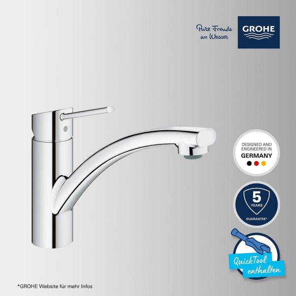 Grohe Swift Küchenwasserhahn, schwenkbar, chrom 30358000