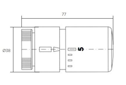 Zehnder Design Line Thermostat M30x1,5
