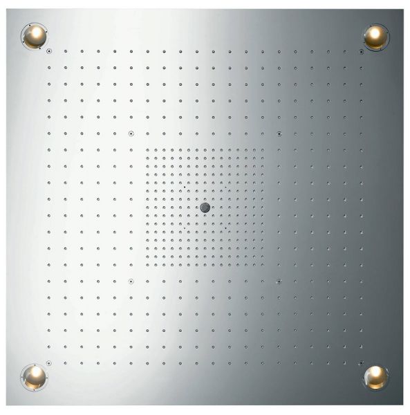 Axor ShowerHeaven Kopfbrause 97x97cm 3jet mit Licht, edelstahl