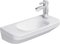 Duravit DuraStyle Handwaschbecken 50x22cm mit 1 Hahnloch rechts, ohne Überlauf, weiß 0713500008