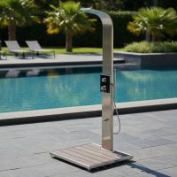 Ideal Helena 2.0 Modell 70 Gartendusche für Kalt- und Warmwasser mit Kopf-, Körper- und Handdusche