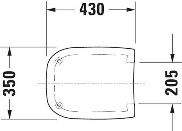 Duravit D-Code WC-Sitz ohne Absenkautomatik, weiß