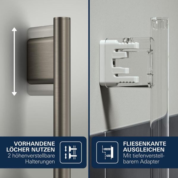 Grohe Rainshower SmartActive Brausestange 60cm, hard graphite gebürstet
