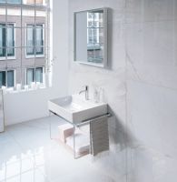 Vorschau: Duravit Dura Square Metallkonsole Wandhängend, zu Waschtisch 235360, chrom