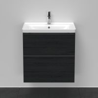 Vorschau: D-Neo Möbel-Set 65cm mit Waschtisch, Waschtischunterschrank und rechteckigem Spiegel DE011201616