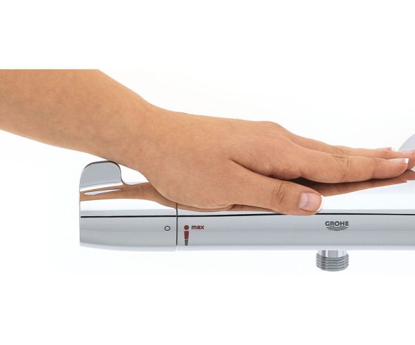 Grohe Grohtherm Special Thermostat-Brausebatterie mit verdeckten S-Anschlüssen, chrom 34667000