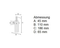 Vorschau: Smedbo Ice Seifenspender aus Porzellan Wandmontage, chrom/weiß