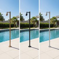 Vorschau: Ideal Frosto Gartendusche mit Heizband, frostsicher, schwarz