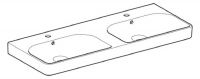 Vorschau: Geberit Smyle Square Doppelwaschtisch 120x48cm, weiß_1