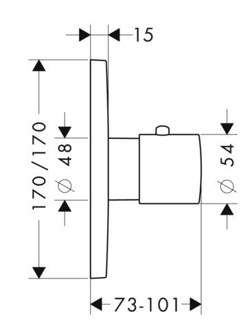 AXOR Citterio M Thermostat 59l/min HighFlow Unterputz