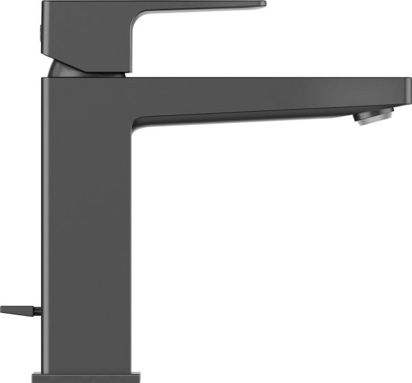 Duravit Manhattan Einhebel-Waschtischarmatur M Zugstangen-Ablaufgarnitur, schwarz MH1020001046
