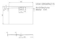 Vorschau: Villeroy&Boch Architectura MetalRim Duschwanne, 120x90cm, weiß UDA1290ARA215CV-01