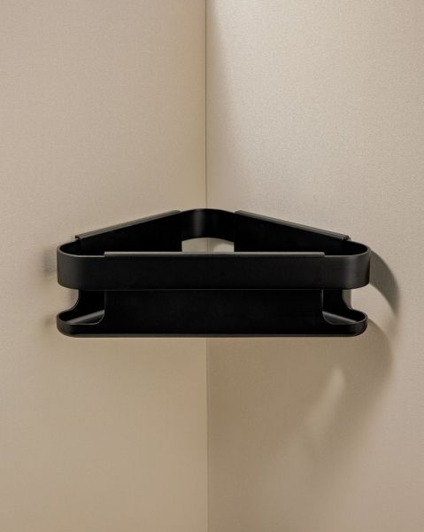 Cosmic Line Eckseifenschale, schwarz matt WJC419A0050036