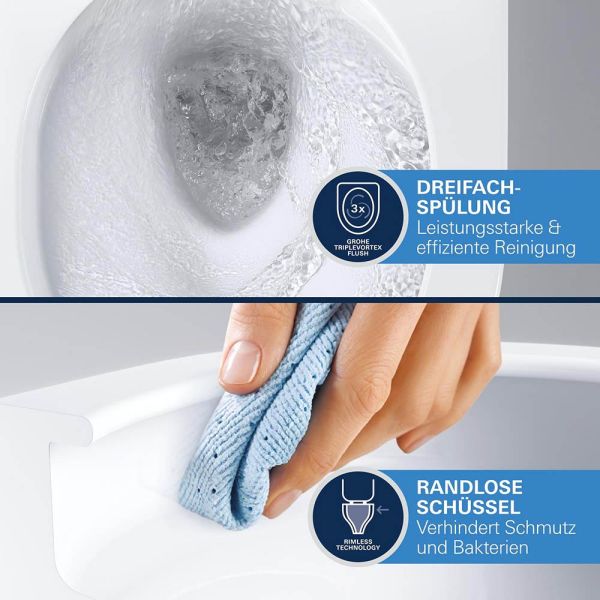 Grohe Euro Keramik Wand-WC, weiß