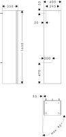 Vorschau: hansgrohe Xilesa E Hochschrank 40x35x165cm mit 1 Tür