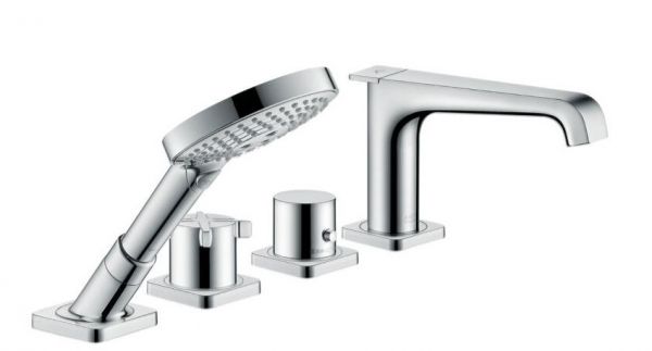 Axor Citterio E 4-Loch Wannenrandarmatur mit Thermostat, chrom 36411000