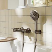 Grohe Vitalio Joy+ 120 Wandhalterset 3 Strahlarten, hard graphite gebürstet 134865AL00 