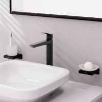 Vorschau: Hansgrohe Logis Waschtischarmatur 240 Fine mit Zugstangen-Ablaufgarnitur, schwarz matt