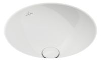 Vorschau: Villeroy&Boch Loop&Friends Unterbauwaschbecken rund, Ø33cm, weiß, 4A510001
