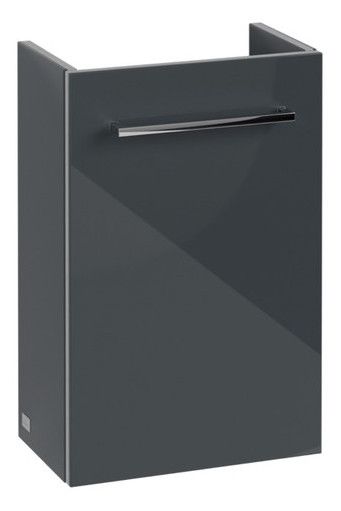 Villeroy&Boch Avento Handwaschbeckenunterschrank, 1 Tür, Türanschlag links, Breite 34cm crystal grey A87600B1