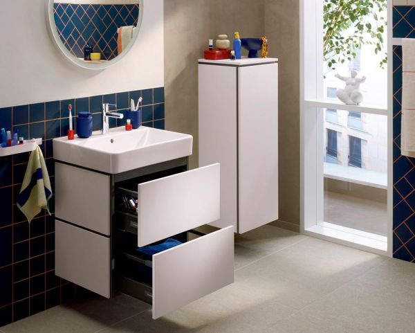 hansgrohe Xilesa E Halbhochschrank 40x35cm mit 1 Tür