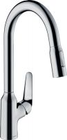 Hansgrohe Focus M42 Einhebel-Küchenmischer 220 mit Ausziehbrause und sBox