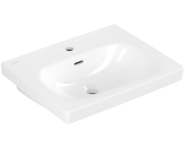 Villeroy&Boch Skyla Waschtisch 55x44,5cm mit Hahnloch und Überlauf, weiß 5A515501 