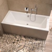 Repabad Abano Rechteck-Badewanne 180x80cm, weiß 0035202