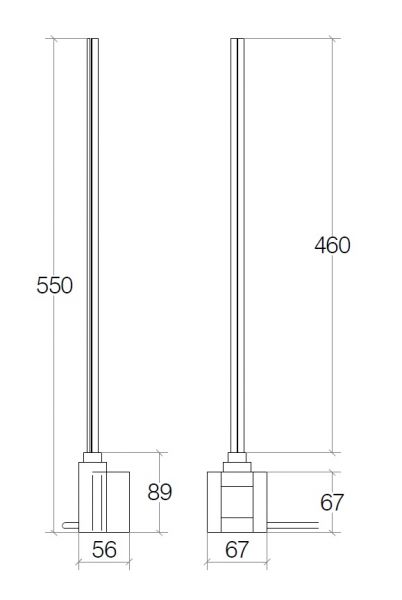 lineabeta CALIGO Heizstab mit Timer und Temperaturregelung 200W - 230 V