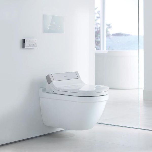 Duravit Starck 3 Wand-WC für Dusch-WC-Sitz SensoWash® 62x36,5cm, oval, WonderGliss, weiß 22265900001 1