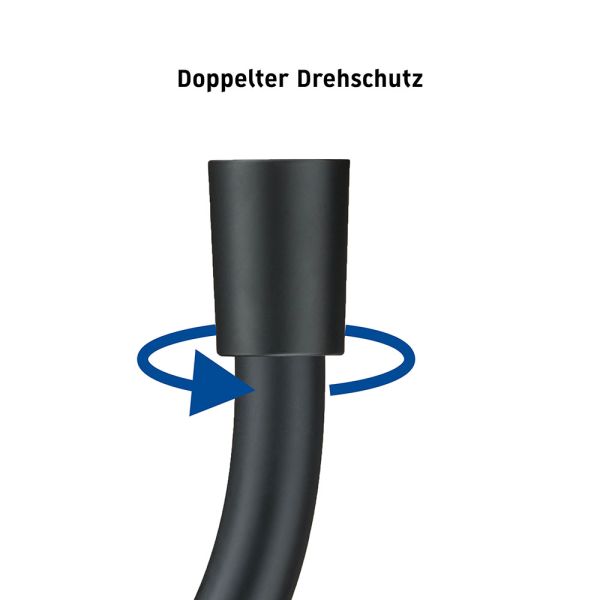 Duravit Brauseschlauch 1,60m, schwarz matt