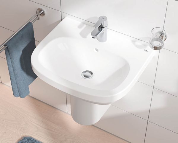 Grohe Get Einhand-Waschtischbatterie S-Size Mittelstellung kalt mit Ablaufgarnitur, chrom
