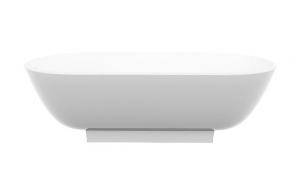 Burgbad Crono 2.0 Mineralguss-Badewanne oval, freistehend, 180x80cm, weiß