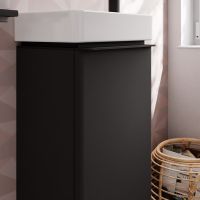 Vorschau: Hansgrohe Xelu Q Waschtischunterschrank 34cm für Handwaschbecken 61085450, Türanschlag links