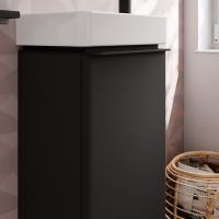 Vorschau: Hansgrohe Xelu Q Unterschrank 34cm für Handwaschbecken 61085450/60315450, Türanschlag links