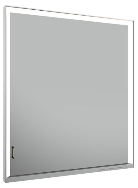 Keuco Royal Lumos Spiegelschrank für Wandeinbau, 1 lange Tür, Türanschlag RECHTS, 65x73,5cm